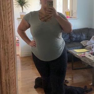 Green American eagle tshirt